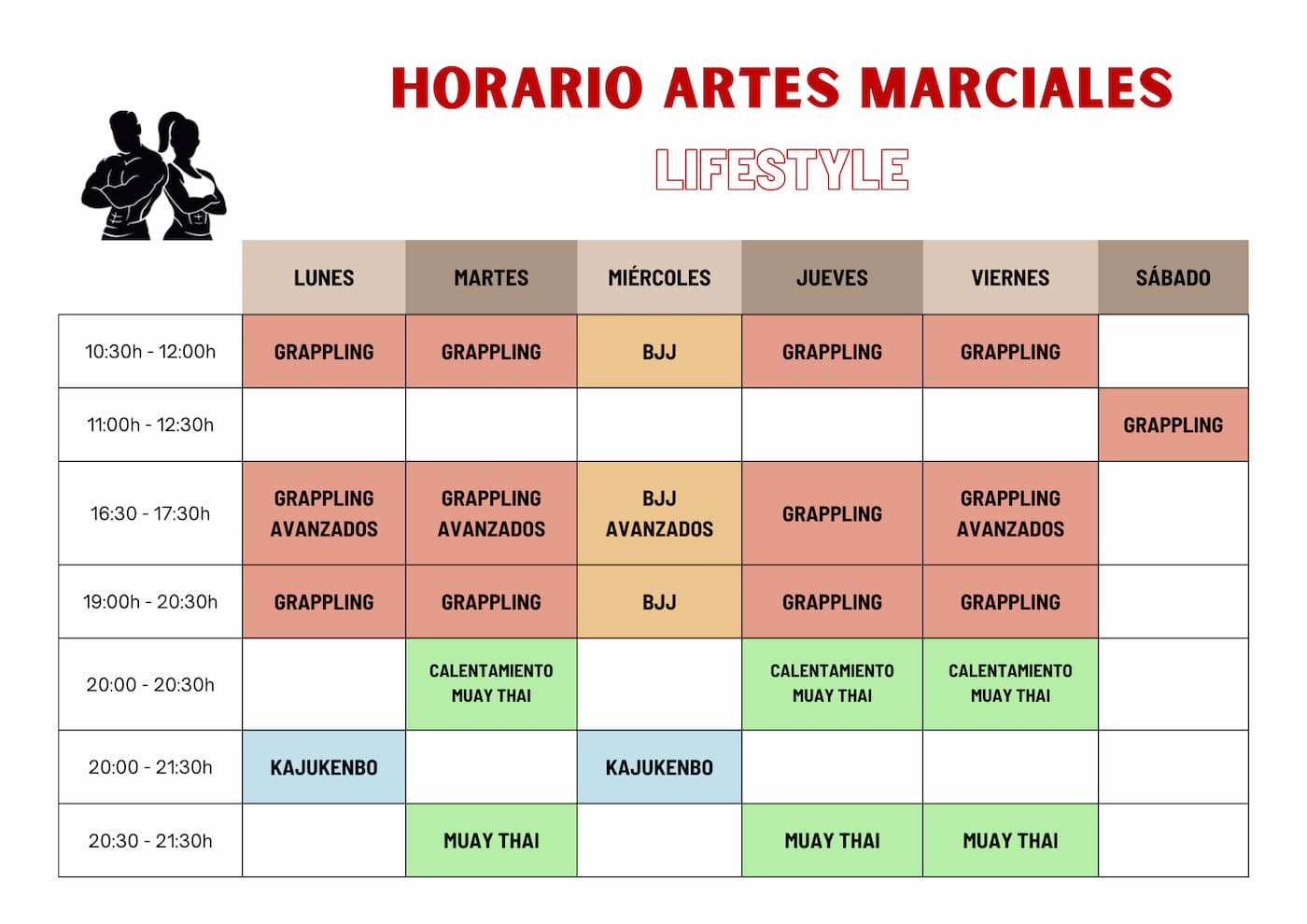 horario artes marciales lifestyle