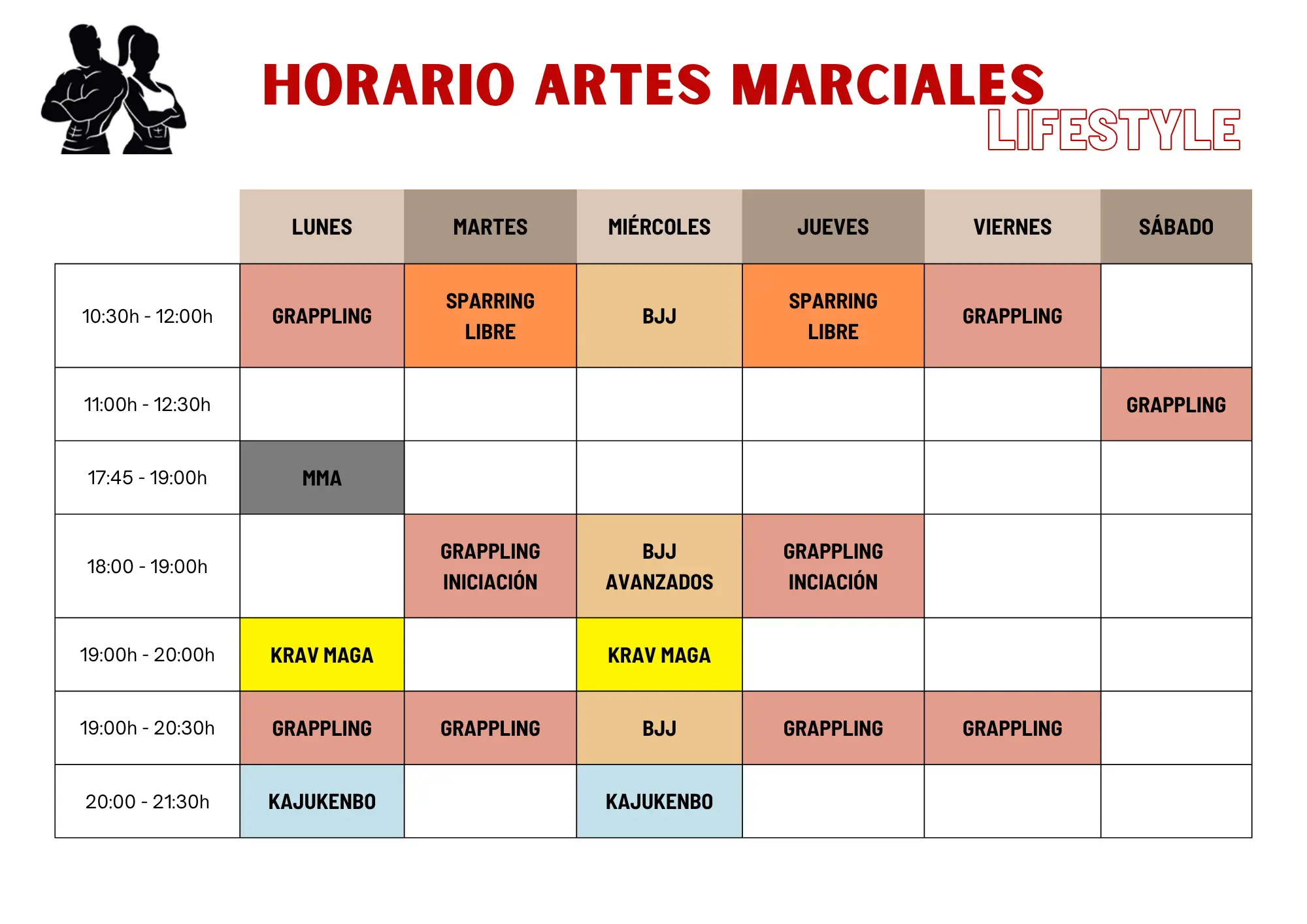 calendario artes marciales