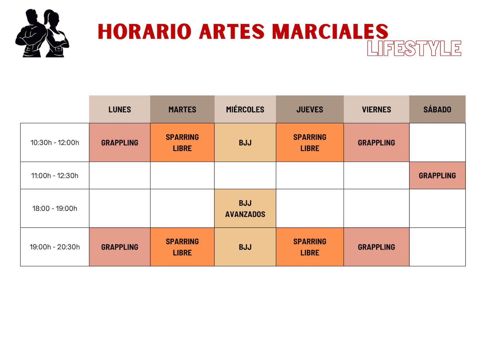calendario artes marciales